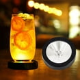 thumbnail image 4 of 2x Posavasos con Luces LED, Base para Cócteles, Mantel Individual Brillante con Luces RGB, Tapete para Taza Intermitente para Bebidas en Noctu 2 piezas, 4 of 8