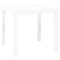 thumbnail image 3 of vidaXL Garden Table with 2 Benches Plastic White, 3 of 5