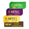 Zing Keto Low Carb Protein Bar | Keto Variety Pack, 12 Count | 3 Amazing Flavors | 7-9g Protein, 3g Net Carbs, 1g Sugar | Vegan, Gluten-Free, No Added Sugar | Created by Professional Nu