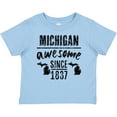 thumbnail image 3 of Inktastic Michigan Awesome Since 1837 Boys or Girls Baby T-Shirt, 3 of 5