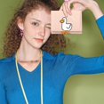 thumbnail image 3 of CHUANK 3D Duck Wallet  Mini Folding Purse  Holder ID Window Purse  Multi Slot Card Pack  Purpel, 3 of 7