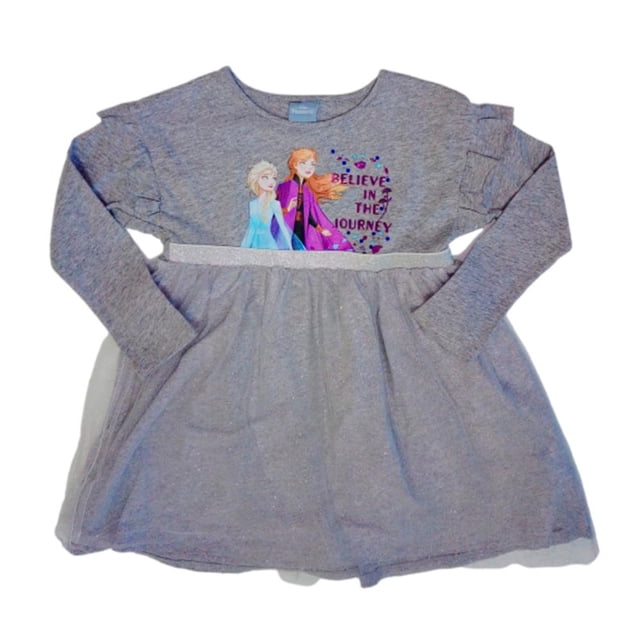 Vestido Frozen Gris para Niña Talla 10