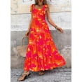 thumbnail image 3 of PRETTYGARDEN Women Dresses Summer Floral Sleeveless Maxi Dress Casual Spaghetti Strap Tiered Flowy Beach Long Dress, 3 of 8