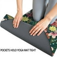 thumbnail image 3 of Pioneer Flower Floral Print Pattern Hot Yoga Mat Towel Non Slip for Hot Yoga - Quick-Drying Yoga Mat Cover with 4 Corner Pockets with Travel Bag - Hot Yoga Towel Non Slip 70"x26", 3 of 6
