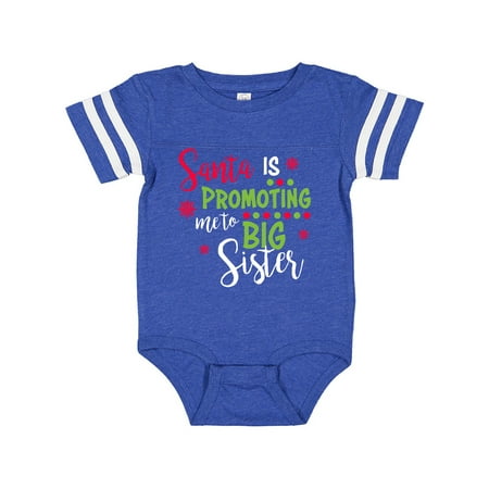 

Inktastic Santa is promoting me to Big Sister Gift Baby Girl Bodysuit