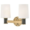 thumbnail image 4 of Declan 2 - Light Heritage Brass And Black Oxide - LED Steel Wall Sconce, 4 of 9
