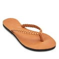 thumbnail image 1 of The Trenza Leather Flip Flop, 1 of 4