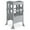 Grey, variant on Costway Folding Kitchen Kids Step Ladder Stool Wooden Toddler Safety Tower Helper Coffee