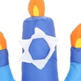 thumbnail image 4 of Menorá inflable de Hanukkah Gemmy Industries Christmas, 4 of 7