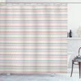thumbnail image 1 of Ambesonne Colorful Shower Curtain, Doodle Art Tribal Streaks, 69"Wx84"L, Burnt Sienna Teal, 1 of 3