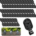 thumbnail image 5 of PEONAVET 100 Pcs Shade Cloth Clip, Round Plastic Black Clips for Sun Shade Net, Anti Bird Netting, Garden Netting, Shade Netting, Shade Fabric Accessories, 5 of 9