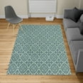 thumbnail image 2 of Retro Turkish Area Rug, Antique Victorian Floral Patterns in Modern Graphic Print Old Fashioned Art, Soft Carpet for Living Room Decor, 4' X 5.7', Slate Blue, by Ambesonne, 2 of 4