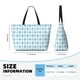 thumbnail image 4 of Easygdp Blue and White Squares Bolsa de Viaje de Playa de Gran Capacidad, Bolsa Tote Perfecta para la Playa, Escapadas de Fin de Semana y Viajes, 4 of 7