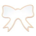 thumbnail image 6 of Raindrops Mirrors for Wall Decor Bow Decoration Nordic Style Mirror Baby 32X28CM Khaki, 6 of 8