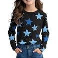 thumbnail image 2 of Favoffer Unisex Kids' Multicolor Gradient Star-Print Long-Sleeve Top & Toddler Crew-Neck Tee - Casual, Play, Photoshoot, Gifting 3-14Y, 2 of 8
