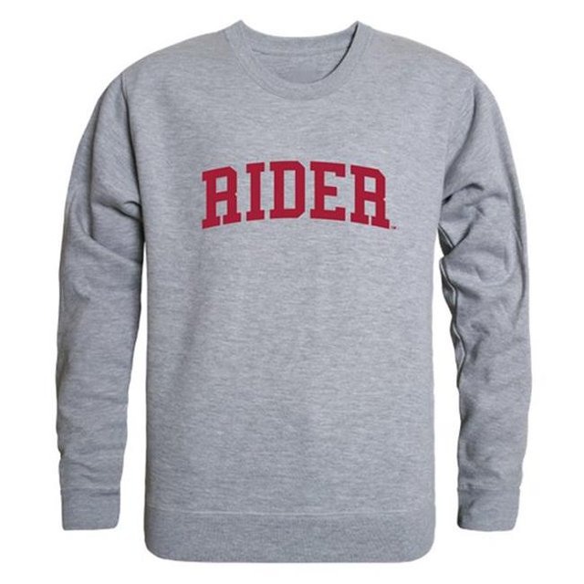 Rider University GameDay Crewneck T-Shirt, Heather Grey - Medium