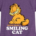 thumbnail image 3 of Garfield - Never Trust Smiling Cat - Toddler And Youth Girls Short Sleeve Graphic T-Shirt, 3 of 5