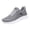 Gray, variant on Men's Fly Knit Mesh Athletic Sneakers Lightweight Cushioned Non Slip Lace Up Walking Running Shoes Gray 43