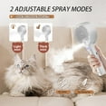 thumbnail image 5 of HAIKUADAY Cat Steam Brush 4-in-1 Pet Spray Comb for Indoor Cats, Rechargeable Steam Brush with Release Button for Long Short Hair Pet Clean Design Tool, White, 5 of 8