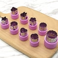 thumbnail image 2 of 9Pcs Fruit Vegetable Cutter Molds Cartoon Cutter  Flowers Cake  Biscuit Cutting Shape Tools Fondant Pastry Moulds, 2 of 8
