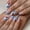 No tools, variant on New Spring/Summer water-drop nails, blueberry fresh style with strawberry French nail art, 24-piece detachable false nails