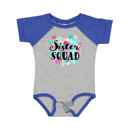 

Inktastic Sister Squad Hearts Gift Baby Girl Bodysuit