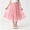 Pink, variant on Girls Mesh Skirts, Elastic Waist Princess Bow Tutu Maxi Skirts Pink Size 3-4 T