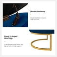 thumbnail image 4 of 55" Storage Bench Flip Top Upholstered Compartments End of Bed Bench Entryway Navy, 4 of 7