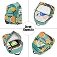 thumbnail image 5 of FORMRS Mini Backpack Purse for Women Travel Daypack Casual Shoulder Bag, Orange Glasses, 5 of 7