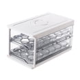 thumbnail image 3 of Double Layer Egg Container Egg Tray Holder Drawer Type Structure for Neat Storage in Kitchen Refrigerator, 3 of 8