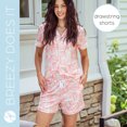 thumbnail image 5 of Hello Mello Breezy Does It Soft Lounge Pajama Shorts, Petal Pusher (Women's), 5 of 8