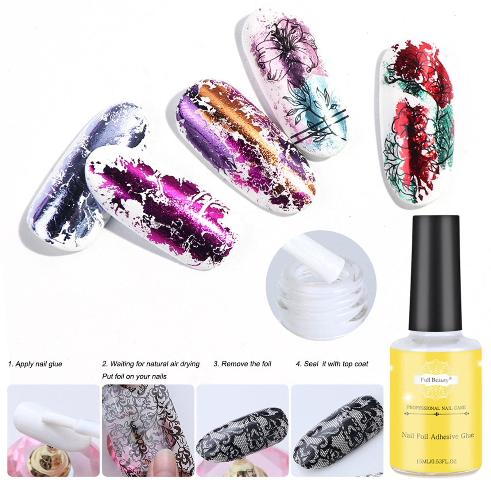 Small Nail File Shiny Nail Buffer Nail Remover Bowl Back Nail File 100/180 Grit Nail Salon 4 Way Nail Buffer Stick Practice Nail Tips Glass Nail File Nail Acrylic Brushes 6 Pro Nail