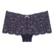thumbnail image 1 of Gibobby Calzoncillos de encaje para mujer sexys Calzoncillos bóxer de encaje sexy para mujer Bragas de encaje transpirables de cintura(Azul oscuro,XL), 1 of 2