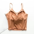 thumbnail image 3 of Tank Tops for Women Solid Thread Detail Built In Padded Sleeveless Layering Sling Tank Top Womens Tops, 3 of 5