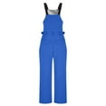 thumbnail image 3 of Tqyyweavej Ski Bib Pants for Women Waterproof Adjustable Strap Sleeveless Snow Pants Solid Color Windproof Cargo Pants Women with Zip Pockets, 3 of 10