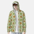 thumbnail image 4 of Kdxio Daisies Flowers Print Women Men Sun Protection UPF 50+ Jackets Zip Up Long Sleeve Hoodie Hiking Lightweight with Pockets, 4 of 8