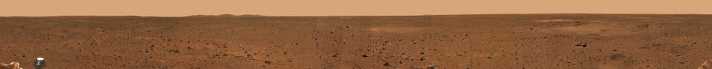 360-degree panoramic view of Mars Canvas Art - Stocktrek Images (91 x 9)
