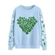 thumbnail image 2 of TaTaai St Patricks Day Sweatshirt Women Shamrock Long Sleeve Shirt Irish Festival Holiday Crewneck Causal Top Gift, 2 of 5