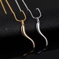 thumbnail image 4 of Colgante de cuerno italiano para hombres y mujeres, joyería protectora de acero inoxidable/talismán amuleto de la suerte JAMW Sencillez, 4 of 4