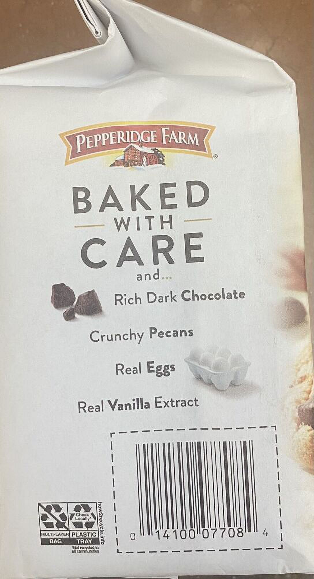 4x Pepperidge Farm Chesapeake Dark Chocolate Pecan Cookies 7.2 oz - 4 BAGS BULK