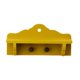 thumbnail image 1 of Mini perchero de madera para ropa, modelo de simulación de muebles, juguetes para jugar a la imaginación amarillo, 1 of 7