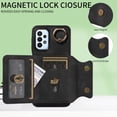 thumbnail image 2 of Case for Samsung Galaxy A23 5G, PU Leather 3 Card Slots with Finger Ring Holder Shockproof Phone Case, 2 of 15