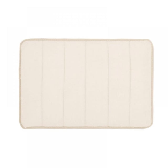 Greyghost Shower Non-slip Mat Tub Safety Stripes Rug Absorbent Slip-resistant Pad Bathroom Mats(Cream Color)