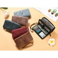 thumbnail image 4 of GAEKEAO Women’s Bifold Wallet Rfid Blocking Leather Organizer with Wristlet 45 Card Slots, 4 of 8