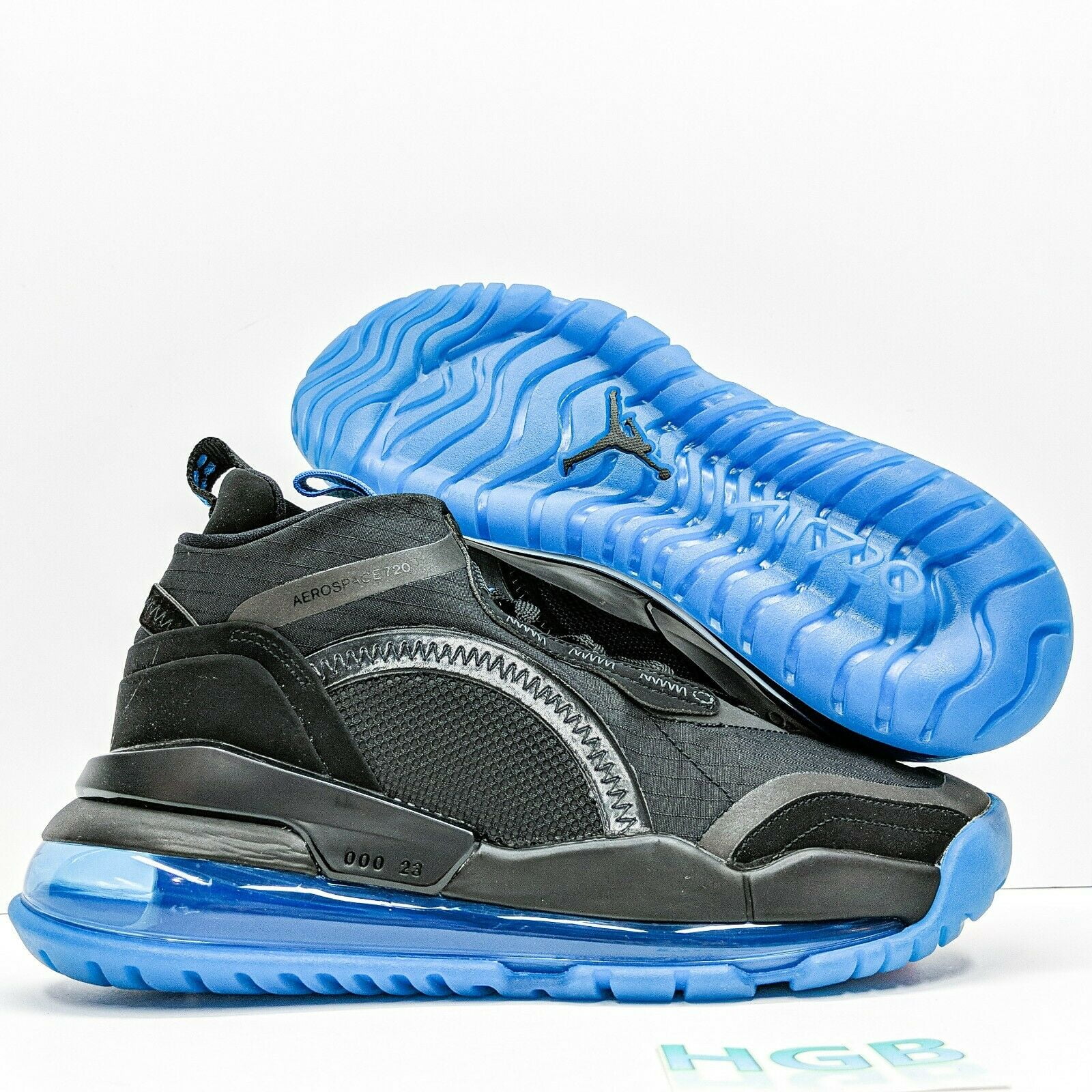 air jordan aerospace 720 black blue fury