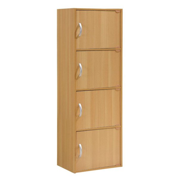 Hodedah Imports 1.33 ft. 4 Door Cabinet - Walmart.com ...