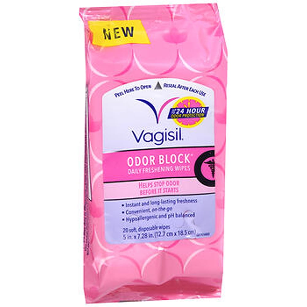 Vagisil Odor Block Daily Freshening Wipes 20 ct
