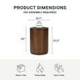 thumbnail image 5 of Better Homes & Gardens Miller Drum End Table, Walnut, 5 of 7