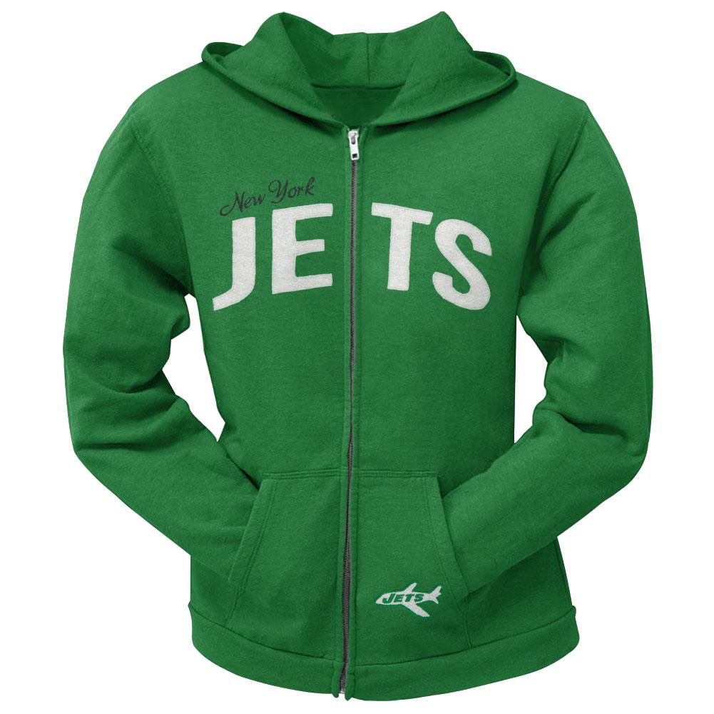 Reebok New York Jets Green Classic Throwback Hooded Sweatshirt