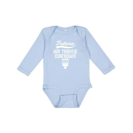 

Inktastic Future Air Traffic Controller Boys or Girls Long Sleeve Baby Bodysuit